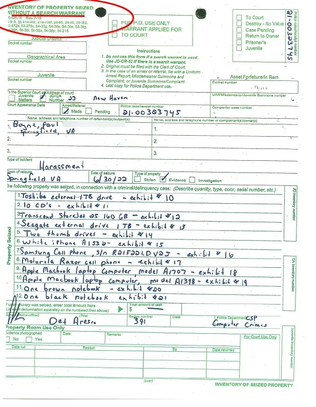 Illegal Boyne Warrant
