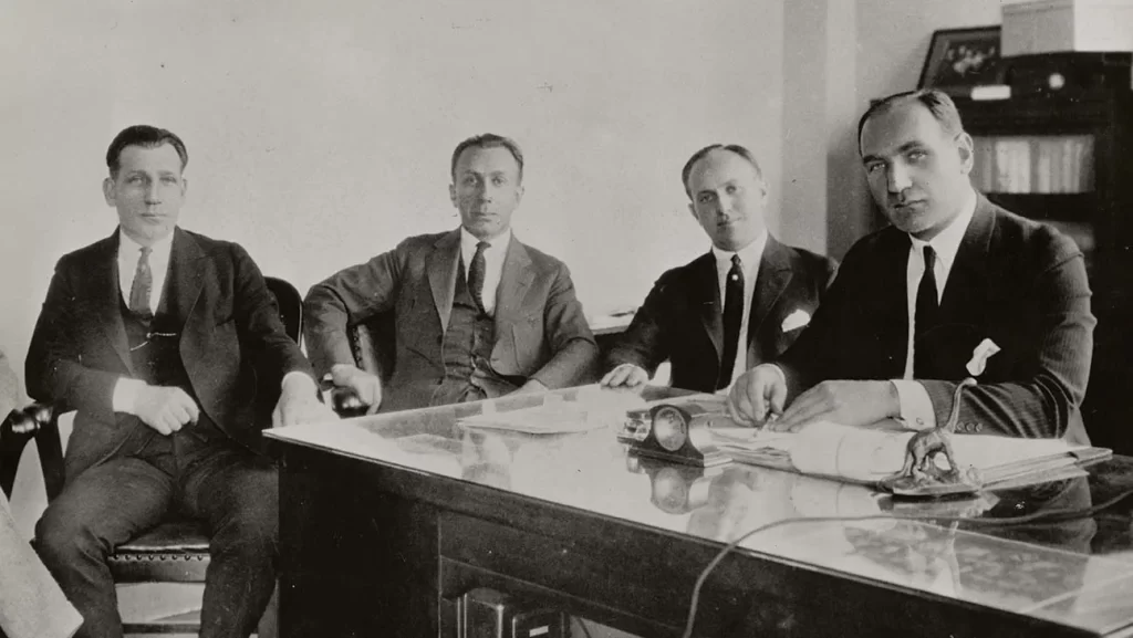 From left: Sam Warner, Harry M. Warner, Jack L. Warner, and Albert Warner